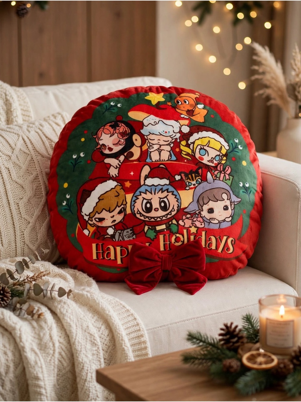 POP MART Apple of My Eye Series - 15" Holiday Cushion - new sealed